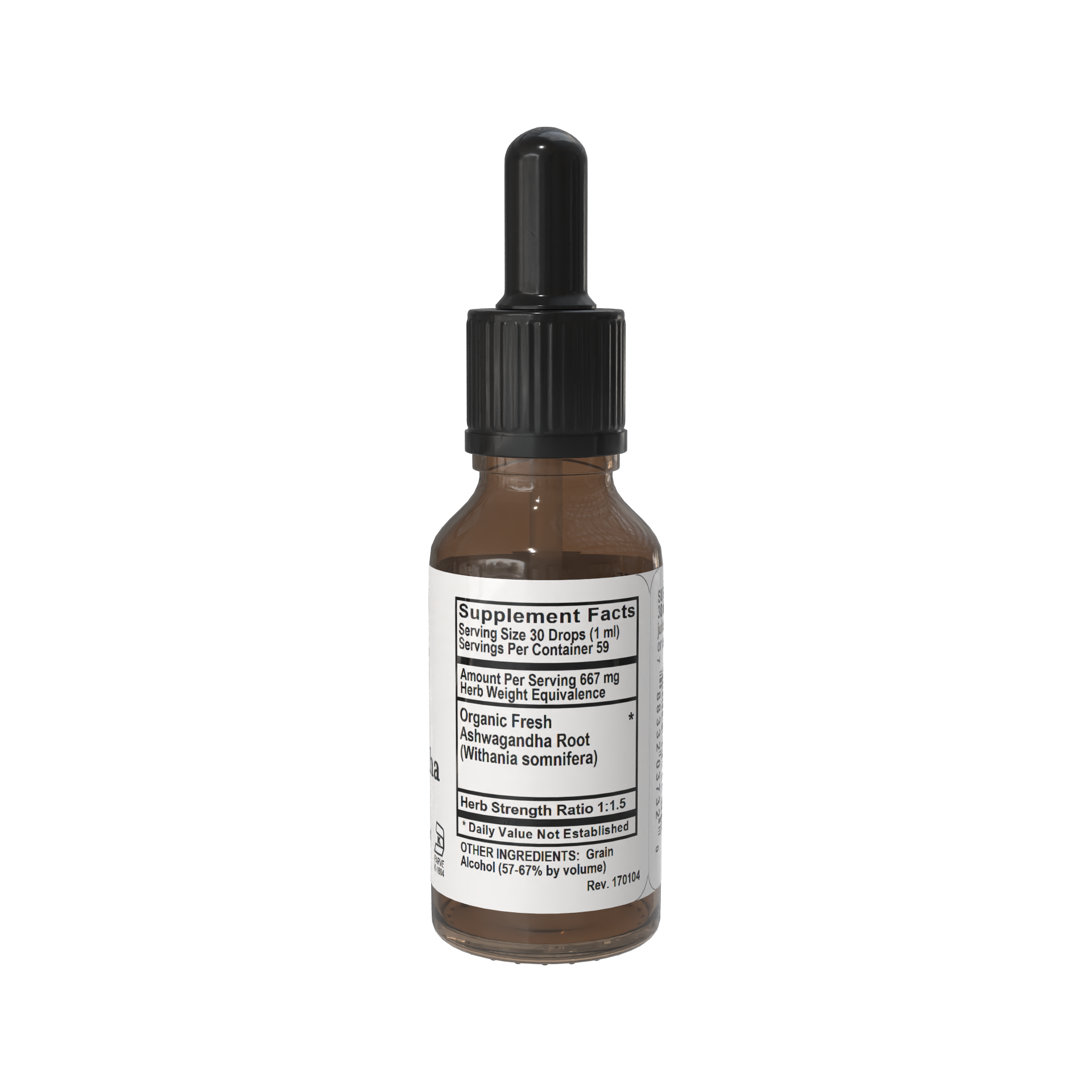 Ashwagandha Organic Liquid Herb 4oz
